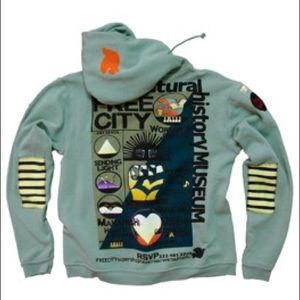 Free city Zip up - such a cool design and detail!